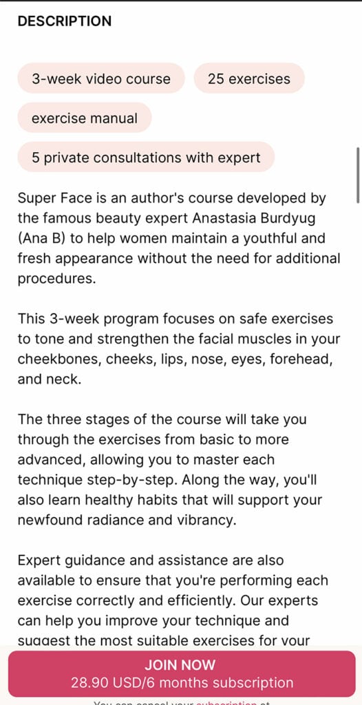 face yoga program