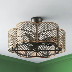 ceiling fans with chandeliers