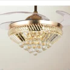 ceiling fans with chandelier crystals