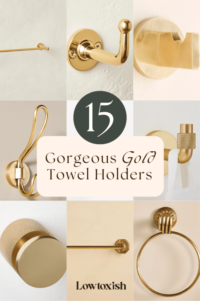gold towel holder