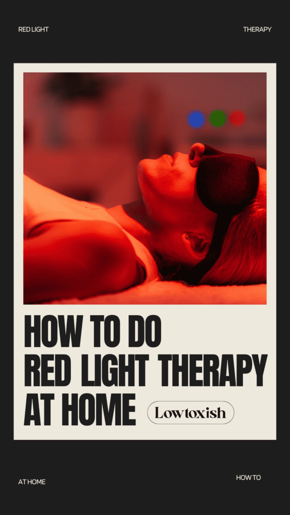 how to do red light therapy at home