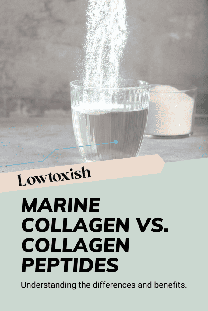 marine collagen vs. collagen peptides